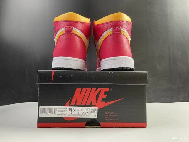 Rep Onekick Jordan 555088-603 Fusion High OGLight Air 1 Red 0810